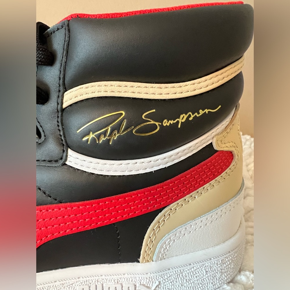 PUMA Ralph Sampson Mid Black High Risk Red - Picture 7 of 13